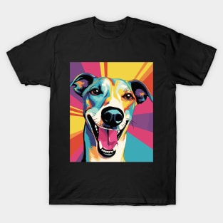 Colorful Cartoon Galgo Espanol Greyhound Spanish T-Shirt